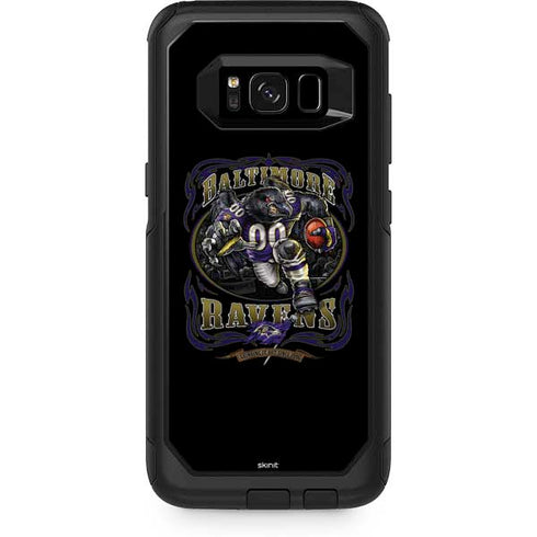 Liquid Blue NFL Baltimore Ravens Running Back Otterbox Commuter Galaxy Skin