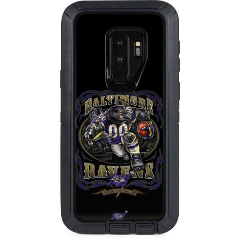 Liquid Blue NFL Baltimore Ravens Running Back Otterbox Defender Galaxy Skin