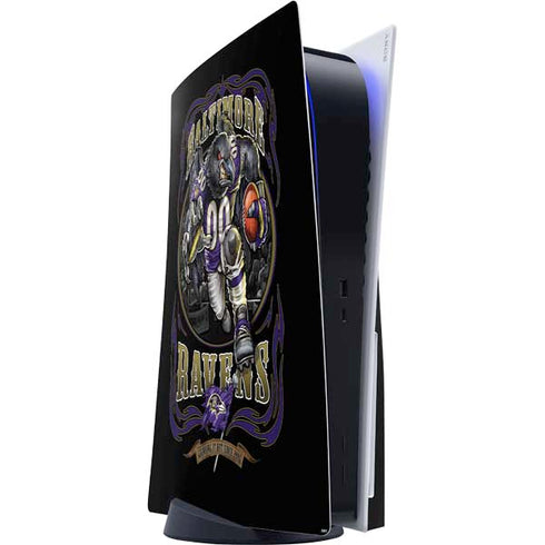 Liquid Blue NFL Baltimore Ravens Running Back PS5 Console Skin