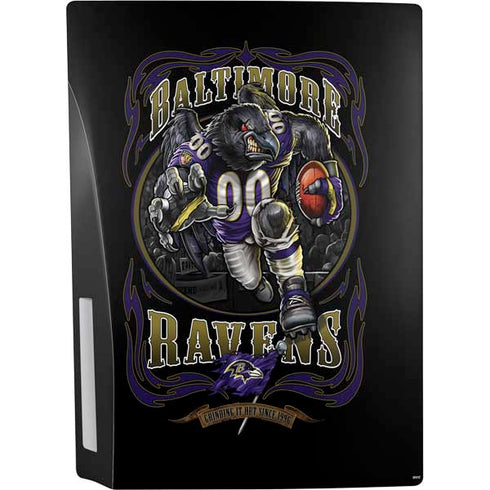 Liquid Blue NFL Baltimore Ravens Running Back PS5 Console Skin