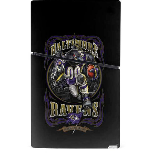 Liquid Blue NFL Baltimore Ravens Running Back PS5 Slim Digital Edition Console Skin