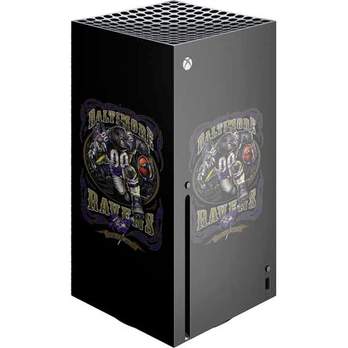Liquid Blue NFL Baltimore Ravens Running Back Xbox Series X Console Skin