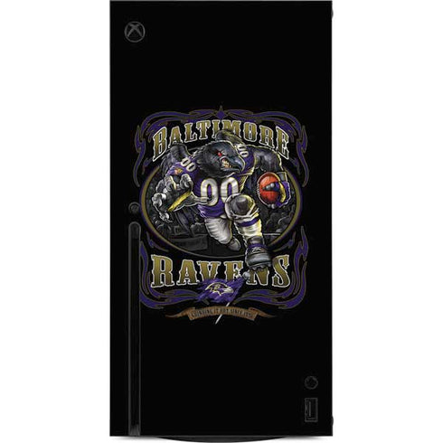 Liquid Blue NFL Baltimore Ravens Running Back Xbox Series X Console Skin