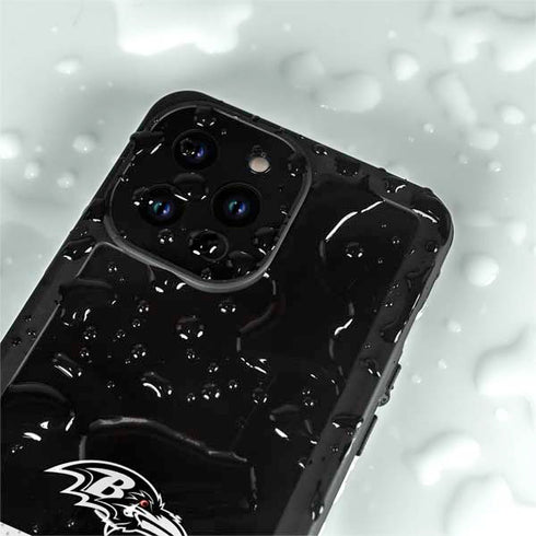 NFL Baltimore Ravens Shutout iPhone 15 Pro Waterproof Case