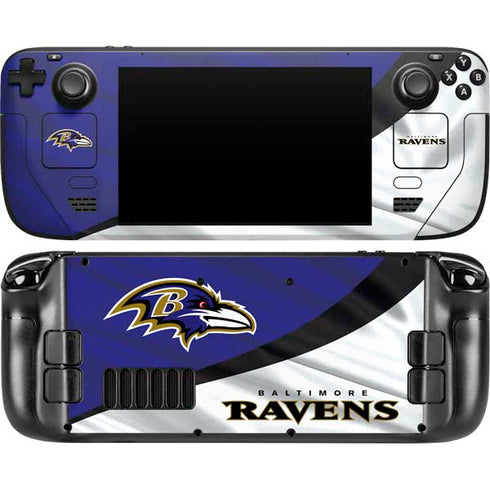 NFL Baltimore Ravens Steam Deck Handheld Gaming Computer Skin
