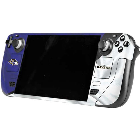NFL Baltimore Ravens Steam Deck Handheld Gaming Computer Skin