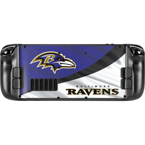 NFL Baltimore Ravens Steam Deck Handheld Gaming Computer Skin