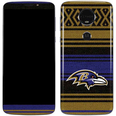 NFL Baltimore Ravens Trailblazer Moto E5 Plus Skin