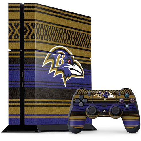 NFL Baltimore Ravens Trailblazer PS4 Console and Controller Bundle Skin