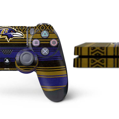 NFL Baltimore Ravens Trailblazer PS4 Console and Controller Bundle Skin
