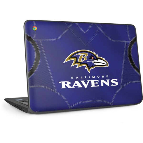 NFL Baltimore Ravens Team Jersey HP Chromebook Skin