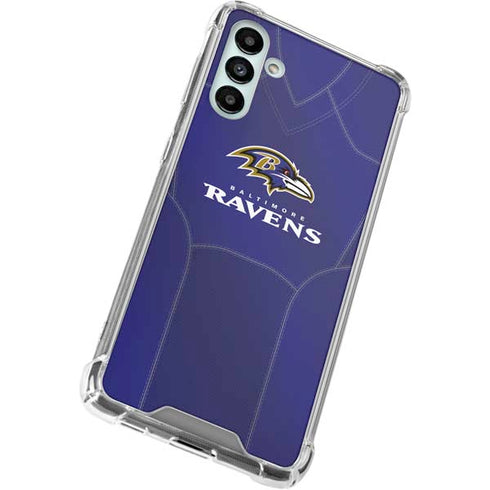 NFL Baltimore Ravens Team Jersey Galaxy A13 5G Clear Case