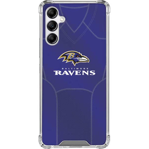 NFL Baltimore Ravens Team Jersey Galaxy A14 5G Clear Case