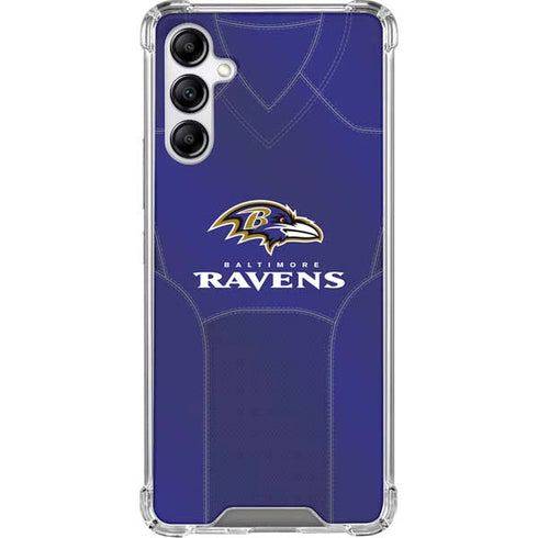 NFL Baltimore Ravens Team Jersey Galaxy A15 5G Clear Case
