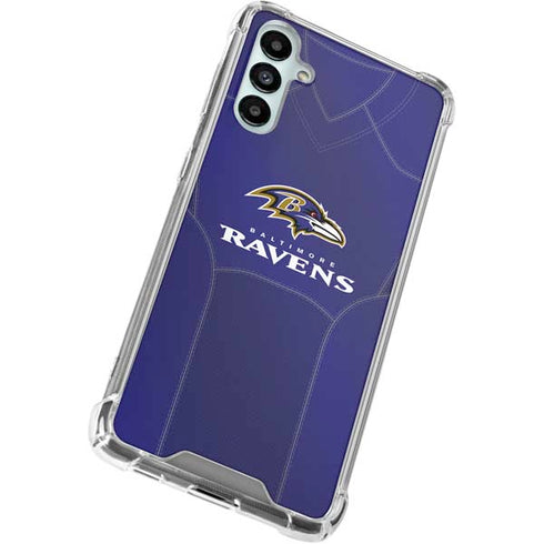 NFL Baltimore Ravens Team Jersey Galaxy A15 5G Clear Case