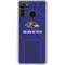 NFL Baltimore Ravens Team Jersey Galaxy A21 Clear Case