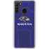 NFL Baltimore Ravens Team Jersey Galaxy A21 Clear Case