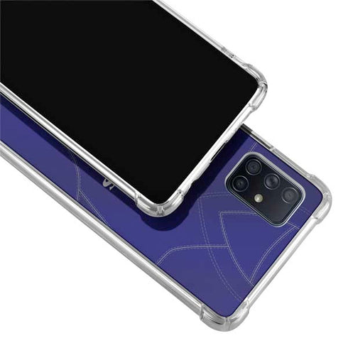 NFL Baltimore Ravens Team Jersey Galaxy A71 5G Clear Case