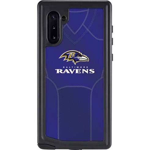 NFL Baltimore Ravens Team Jersey Galaxy Note 10 Waterproof Case