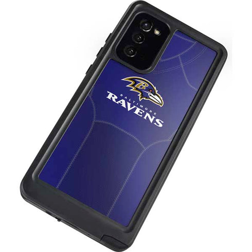 NFL Baltimore Ravens Team Jersey Galaxy Note20 5G Waterproof Case