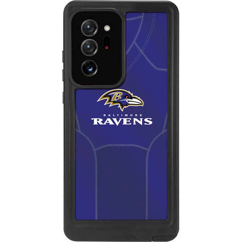 NFL Baltimore Ravens Team Jersey Galaxy Note20 Ultra 5G Waterproof Case