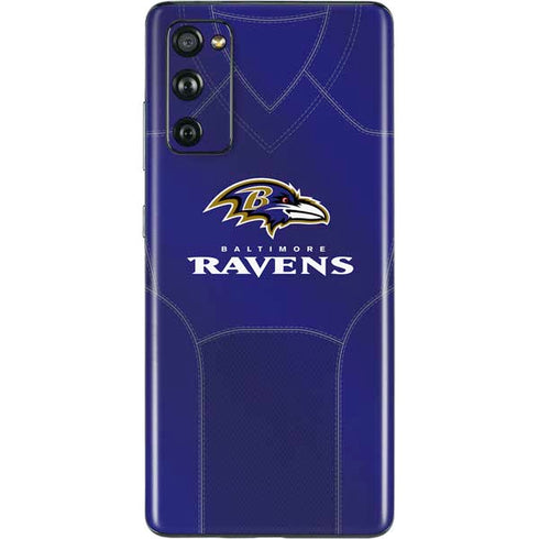 NFL Baltimore Ravens Team Jersey Galaxy S20 Fan Edition Skin