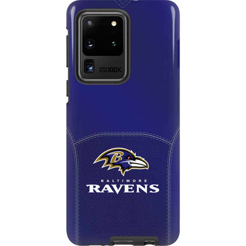 NFL Baltimore Ravens Team Jersey Galaxy S20 Ultra 5G Pro Case