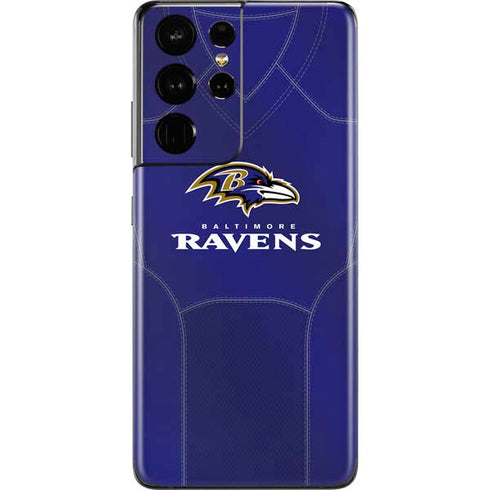 NFL Baltimore Ravens Team Jersey Galaxy S21 Ultra 5G Skin