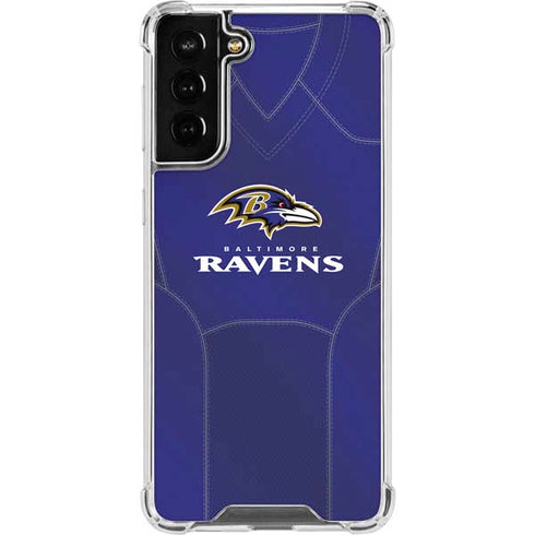 NFL Baltimore Ravens Team Jersey Galaxy S22 Plus Clear Case