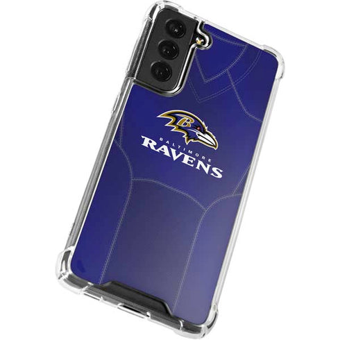 NFL Baltimore Ravens Team Jersey Galaxy S22 Plus Clear Case