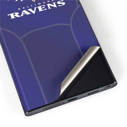 NFL Baltimore Ravens Team Jersey Galaxy S22 Ultra Skin