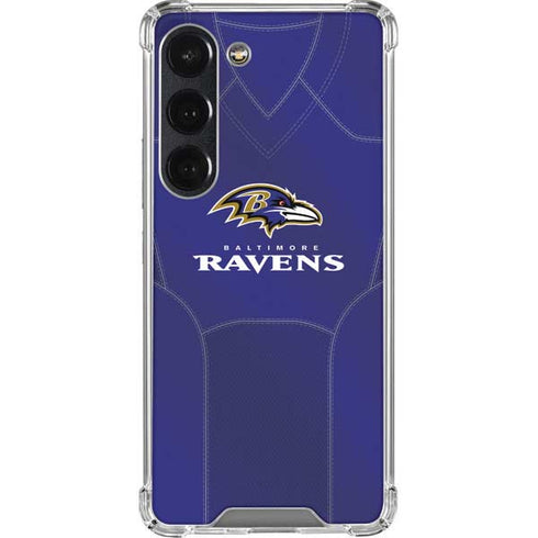 NFL Baltimore Ravens Team Jersey Galaxy S23 Clear Case