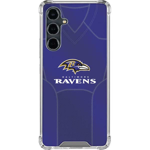 NFL Baltimore Ravens Team Jersey Galaxy S23 FE Clear Case