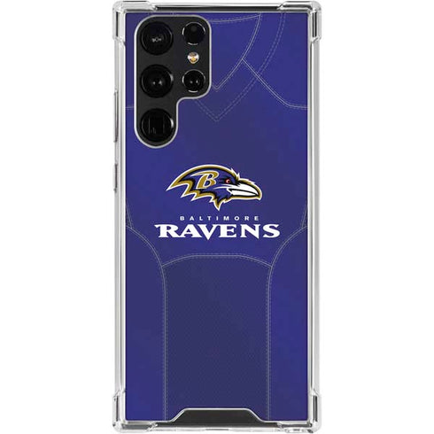 NFL Baltimore Ravens Team Jersey Galaxy S24 Ultra Clear Case
