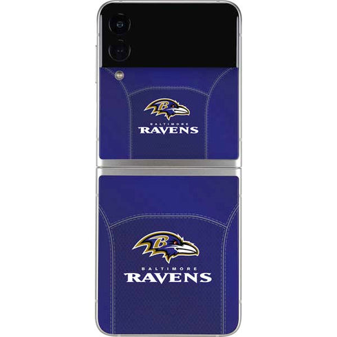 NFL Baltimore Ravens Team Jersey Galaxy Z Flip3 5G Skin