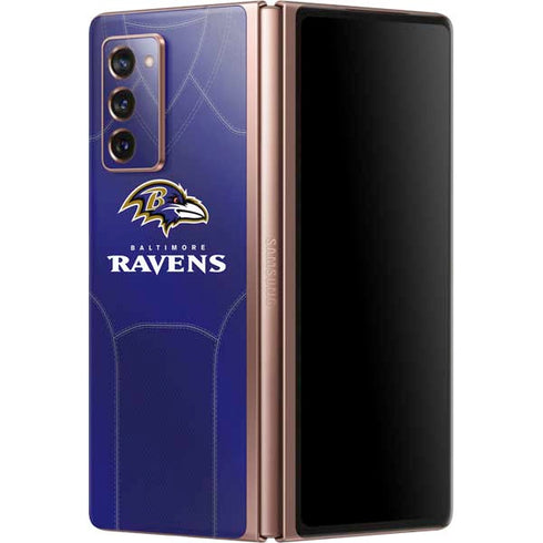 NFL Baltimore Ravens Team Jersey Galaxy Z Fold2 5G Skin