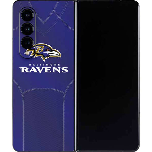 NFL Baltimore Ravens Team Jersey Galaxy Z Fold4 5G Skin