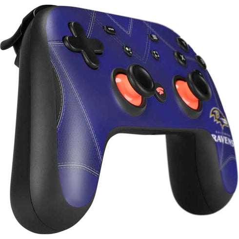 NFL Baltimore Ravens Team Jersey Google Stadia Controller Skin