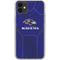 NFL Baltimore Ravens Team Jersey iPhone 11 Clear Case