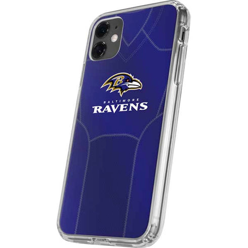 NFL Baltimore Ravens Team Jersey iPhone 11 Clear Case