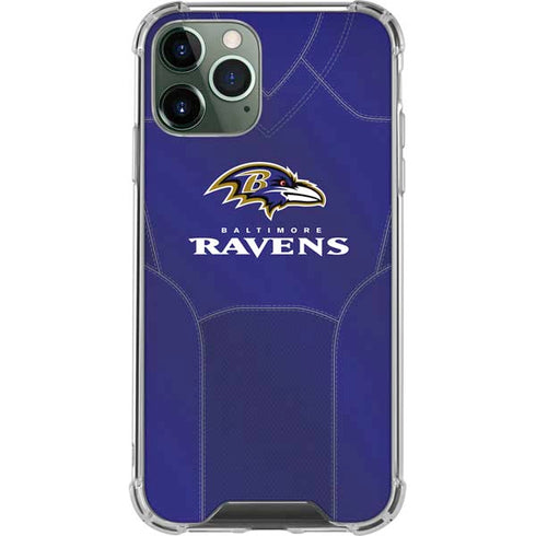 NFL Baltimore Ravens Team Jersey iPhone 11 Pro Max Clear Case