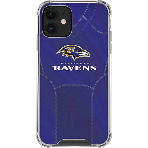NFL Baltimore Ravens Team Jersey iPhone 12 Mini Clear Case