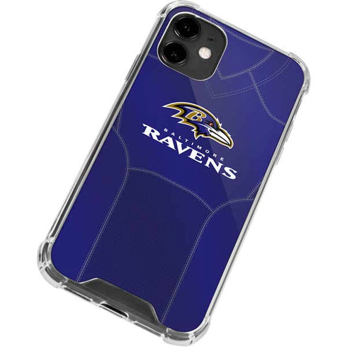 NFL Baltimore Ravens Team Jersey iPhone 12 Mini Clear Case
