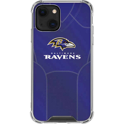 NFL Baltimore Ravens Team Jersey iPhone 13 Clear Case