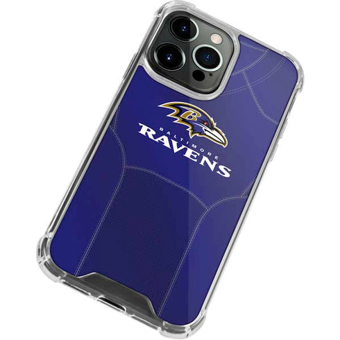 NFL Baltimore Ravens Team Jersey iPhone 13 Pro Clear Case