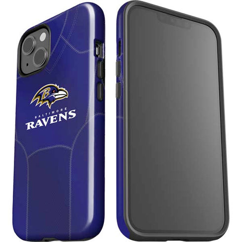 NFL Baltimore Ravens Team Jersey iPhone 15 Plus Impact Case