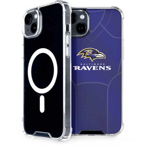 NFL Baltimore Ravens Team Jersey iPhone 15 Plus MagSafe Case