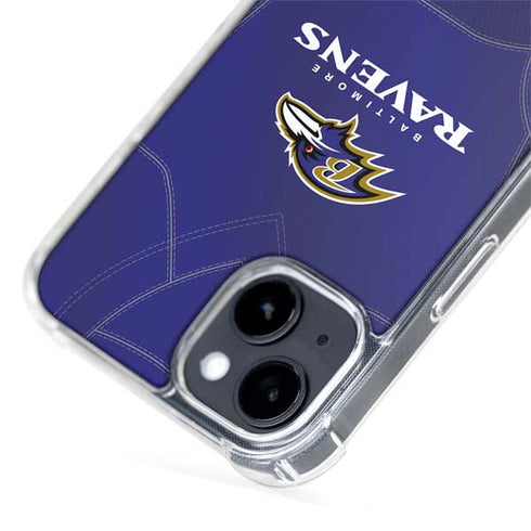 NFL Baltimore Ravens Team Jersey iPhone 15 Plus MagSafe Case