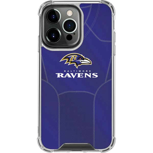 NFL Baltimore Ravens Team Jersey iPhone 14 Pro Clear Case