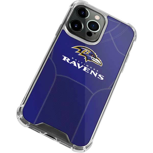 NFL Baltimore Ravens Team Jersey iPhone 15 Pro Max Clear Case